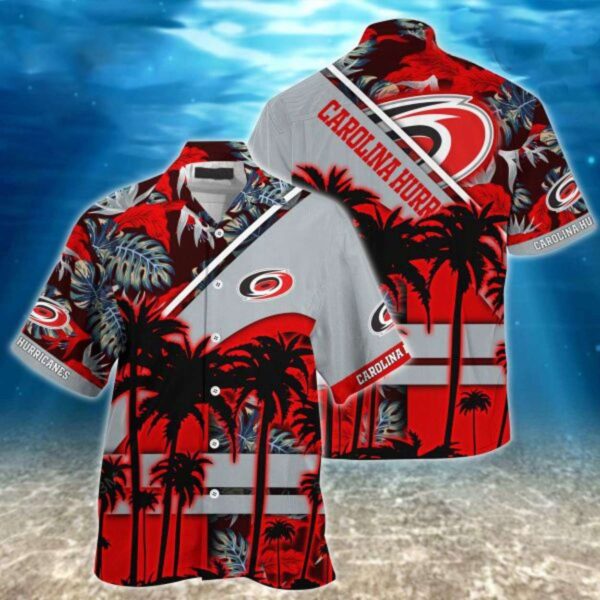 Carolina Hurricanes Palms Beach Summer Hawaiian Shirt