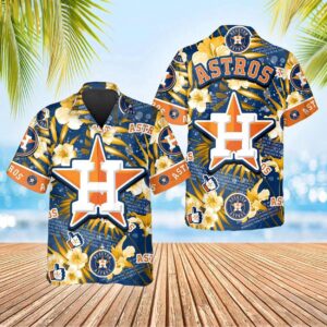 MLB Houston Astros Tropical Floral Summer Hawaiian Shirt