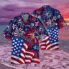 NFL New England Patriots Firework Patriotic Hawaiian Shirt 2