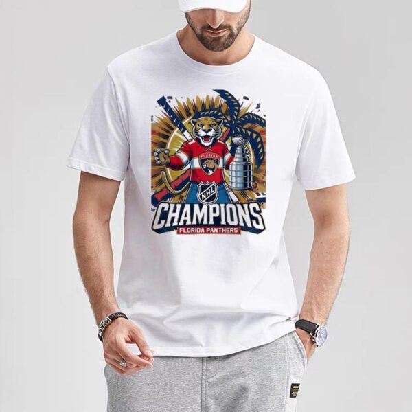 NHL Champions Florida Panthers Raising Trophy shirt 3