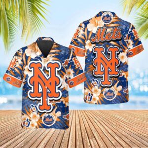 New York Mets Tropical Floral Summer MLB Hawaiian Shirt